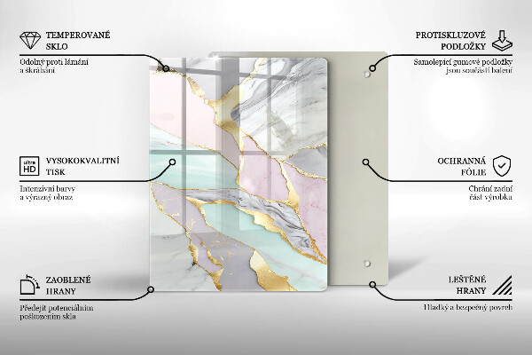 Copri piano induzione Marmo pastello