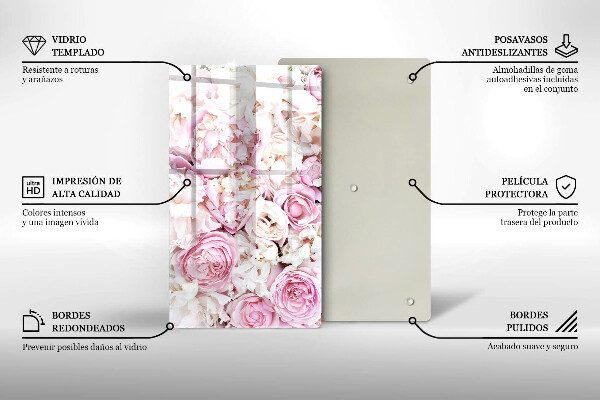 Copri piano induzione Mazzo di peonia