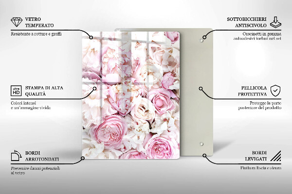 Copri piano induzione Mazzo di peonia