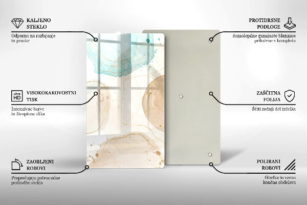 Copri piano induzione Macchie boho e oro