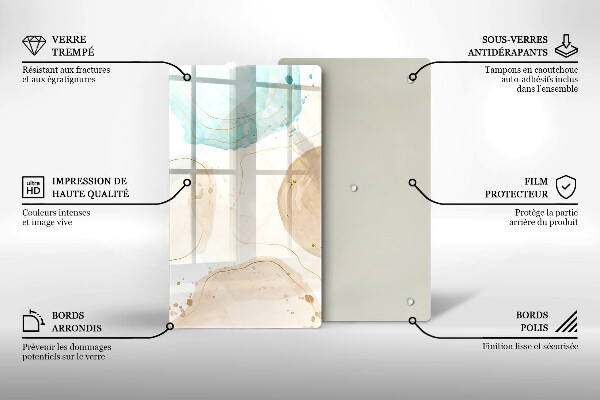 Copri piano induzione Macchie boho e oro