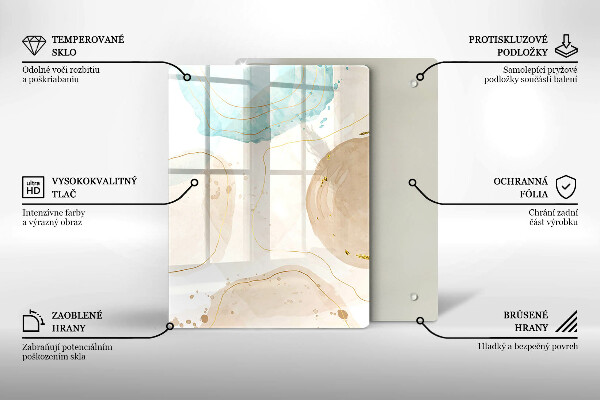 Copri piano induzione Macchie boho e oro