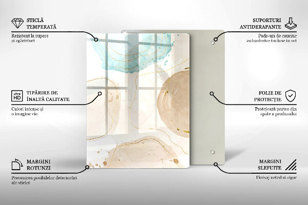 Copri piano induzione Macchie boho e oro