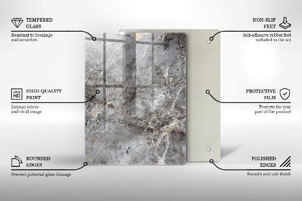 Copri fornello cucina Trama di pietra