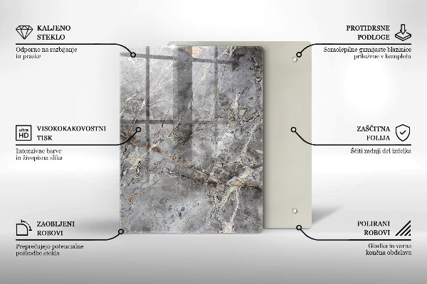 Copri fornello cucina Trama di pietra