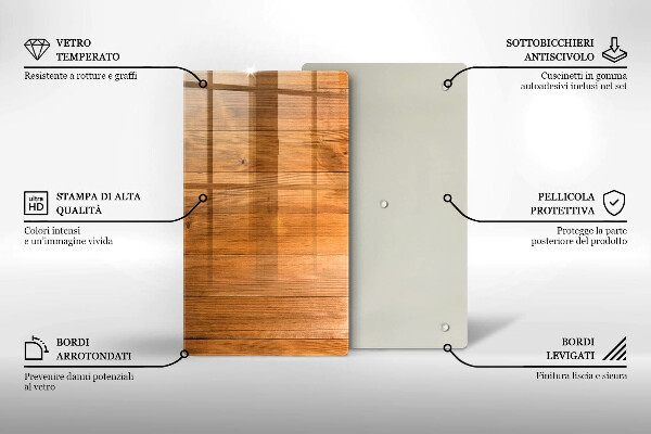 Copri fornello cucina Tavole di legno