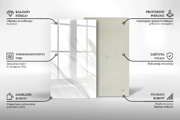 Copri fornello cucina Marmo delicato