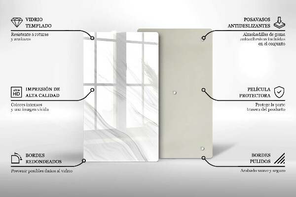 Copri fornello cucina Marmo delicato