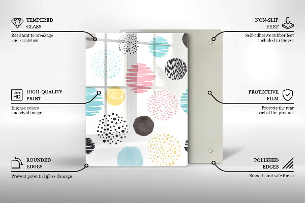 Copri fornello cucina Forme dipinte