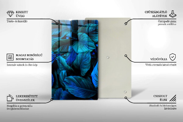 Copri fornello cucina Foglie della vegetazione della giungla