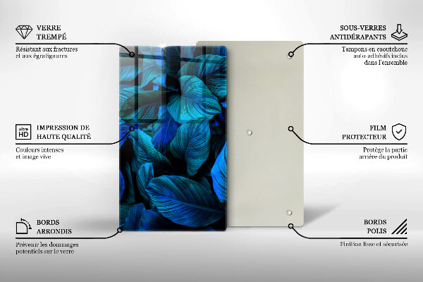 Copri fornello cucina Foglie della vegetazione della giungla