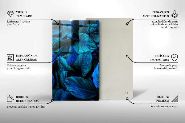 Copri fornello cucina Foglie della vegetazione della giungla