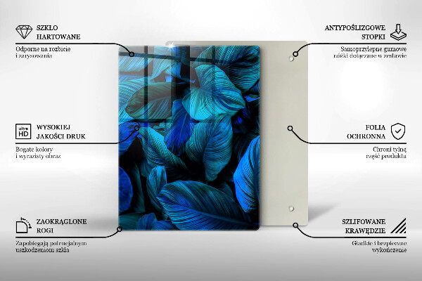 Copri fornello cucina Foglie della vegetazione della giungla