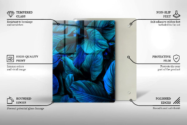 Copri fornello cucina Foglie della vegetazione della giungla