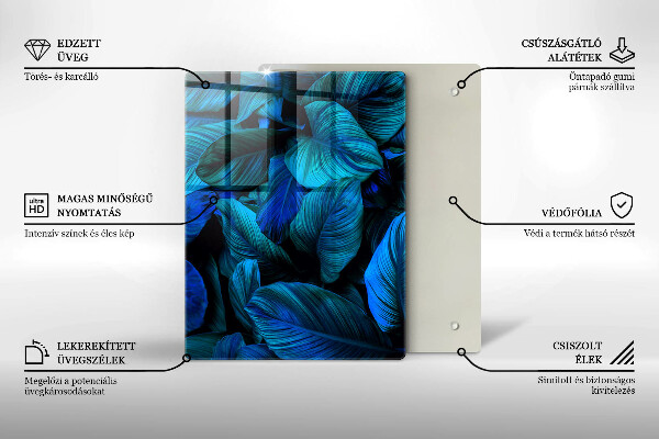 Copri fornello cucina Foglie della vegetazione della giungla