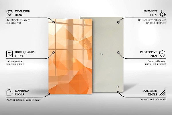 Copri fornello cucina Sfondo geometrico