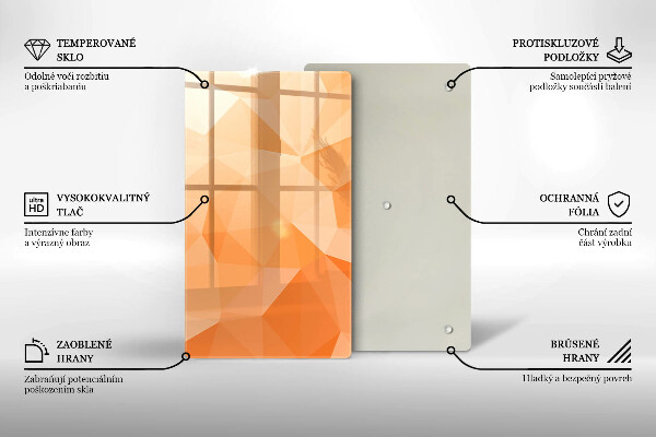 Copri fornello cucina Sfondo geometrico