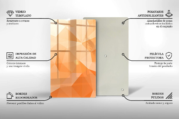 Copri fornello cucina Sfondo geometrico