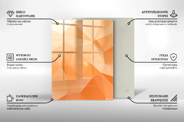Copri fornello cucina Sfondo geometrico