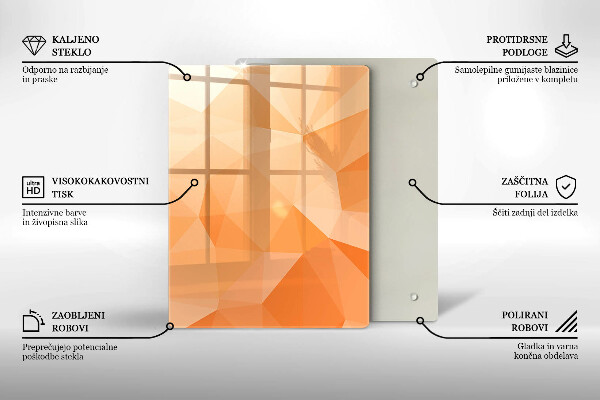 Copri fornello cucina Sfondo geometrico