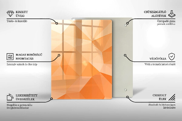 Copri fornello cucina Sfondo geometrico