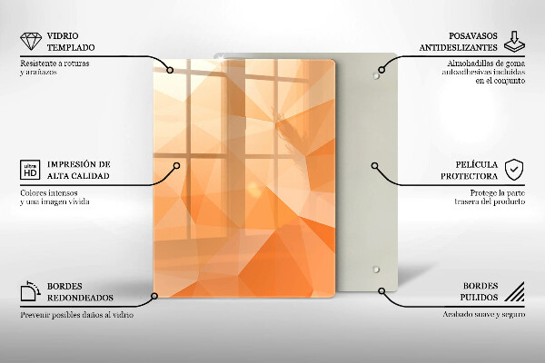 Copri fornello cucina Sfondo geometrico
