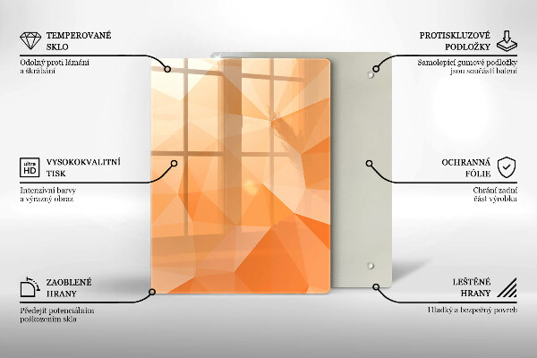 Copri fornello cucina Sfondo geometrico