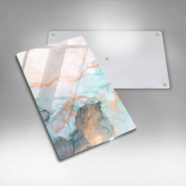 Copri fornello cucina Astrazione del marmo