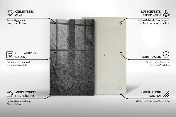 Copri fornello cucina Trama di pietra