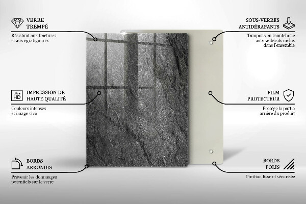 Copri fornello cucina Trama di pietra