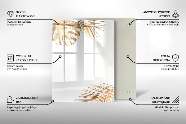 Copri fornello cucina foglie dorate