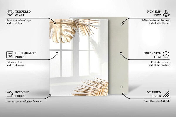 Copri fornello cucina foglie dorate