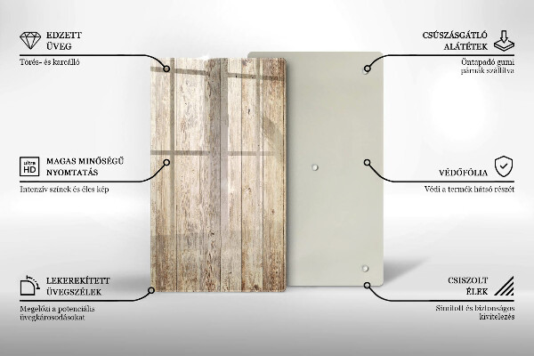 Copri fornello cucina Tavole di legno