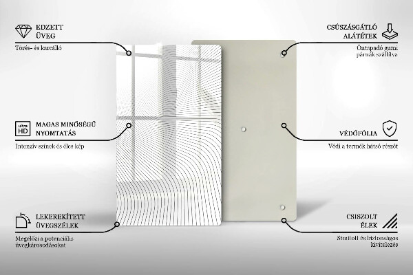Copri fornello cucina Modello di linee moderne