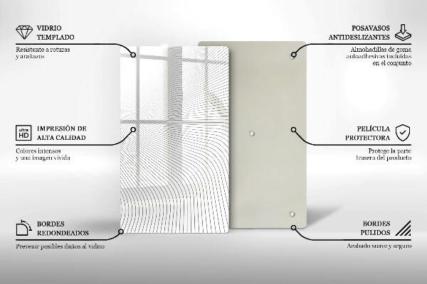 Copri fornello cucina Modello di linee moderne