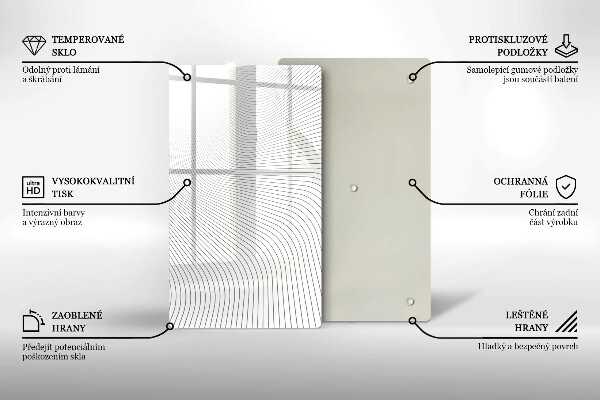 Copri fornello cucina Modello di linee moderne