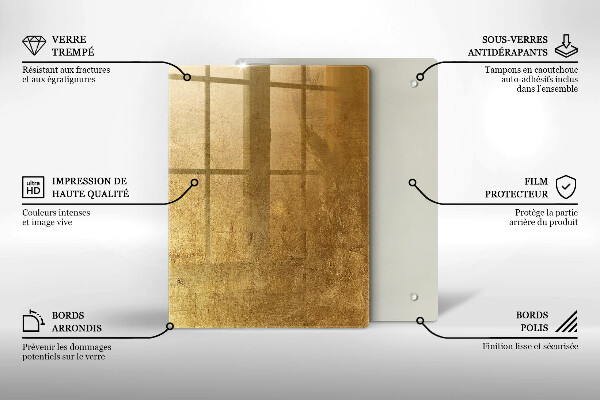 Copri piano induzione Sfondo texture oro