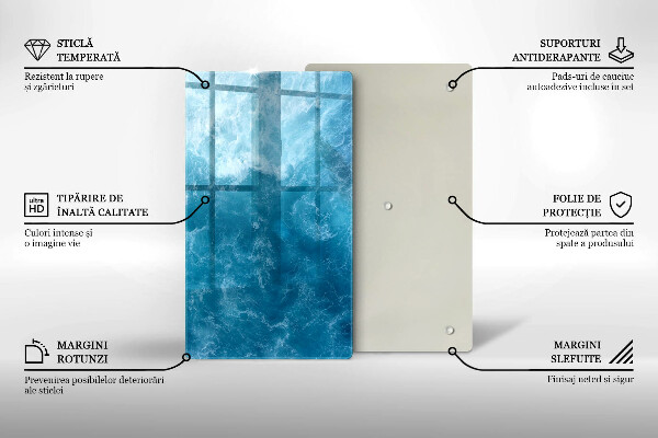 Copri piano induzione Acqua blu