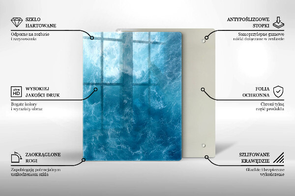 Copri piano induzione Acqua blu