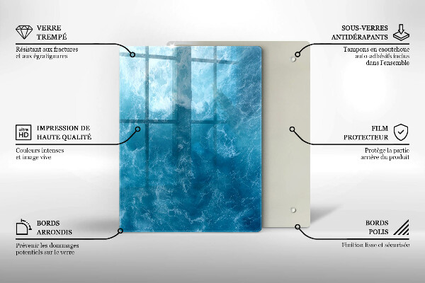 Copri piano induzione Acqua blu