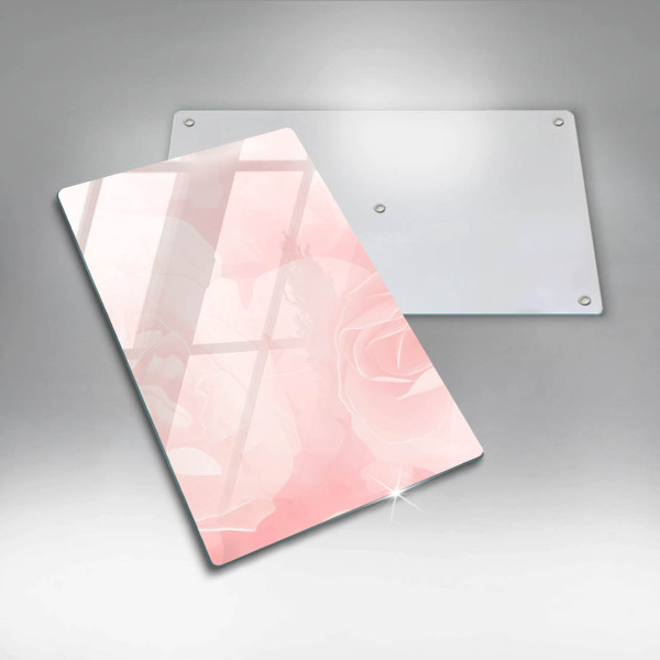 Copri piano induzione Sfondo di rose pastello