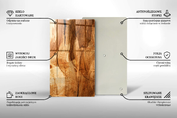 Copri piano induzione Struttura della tavola di legno