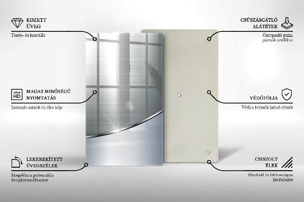 Copri piano induzione Modello di astrazione in metallo