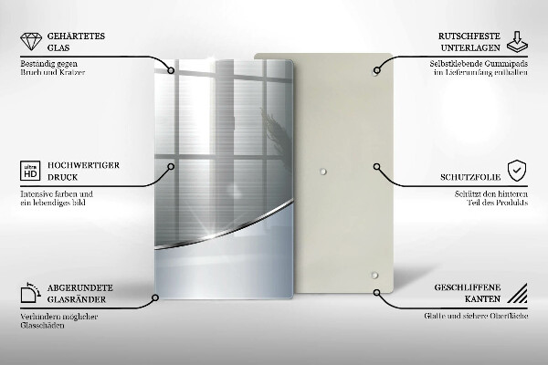 Copri piano induzione Modello di astrazione in metallo