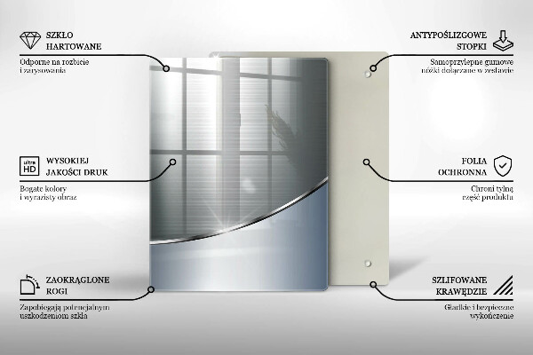 Copri piano induzione Modello di astrazione in metallo