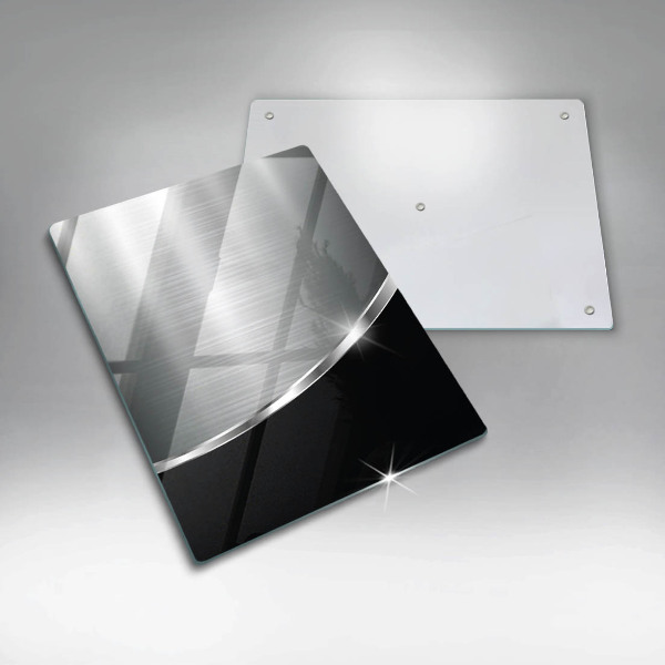 Copri fornello cucina Astrazione con metallo