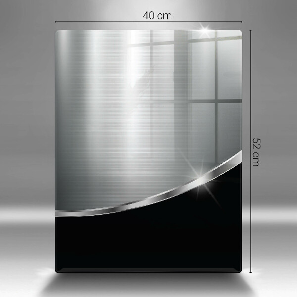 Copri fornello cucina Astrazione con metallo