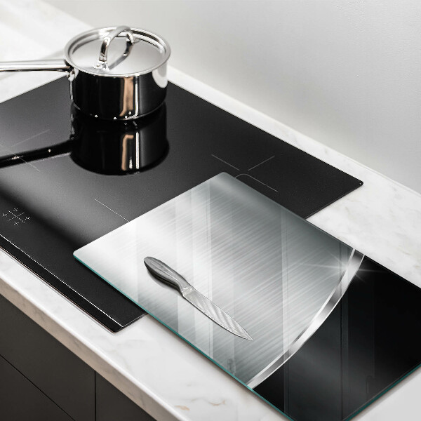 Copri fornello cucina Astrazione con metallo