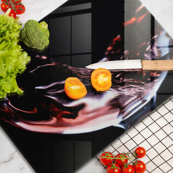 Copri piano cottura Un bicchiere di vino rosso