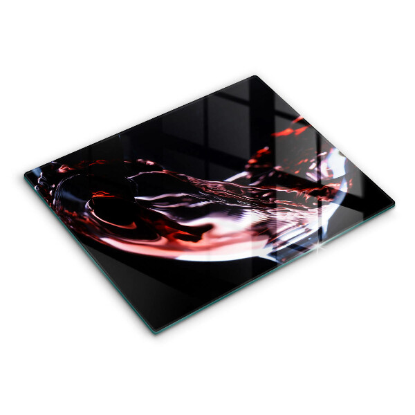 Copri piano cottura Un bicchiere di vino rosso